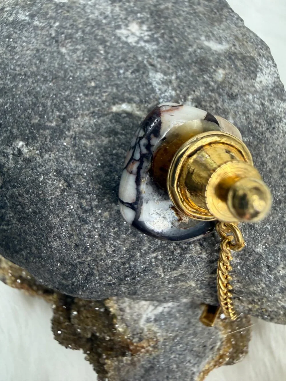 Vintage polished stone